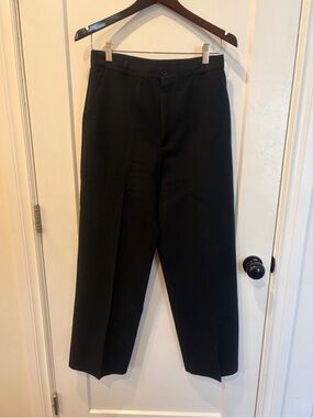 Vintage 70s women Black Dress Pants